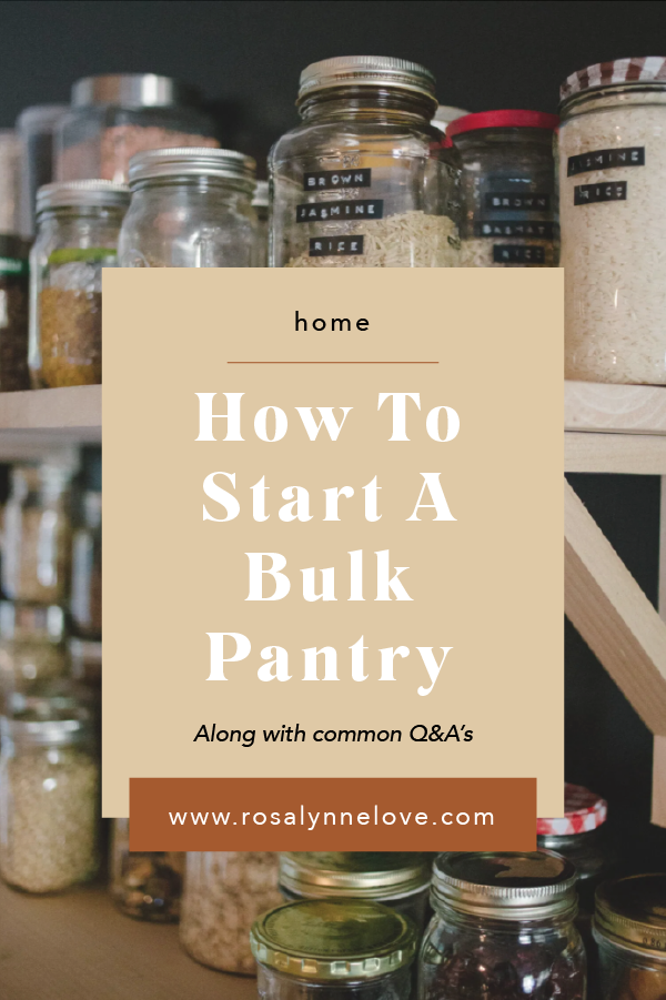 Tips For Starting A Bulk Pantry