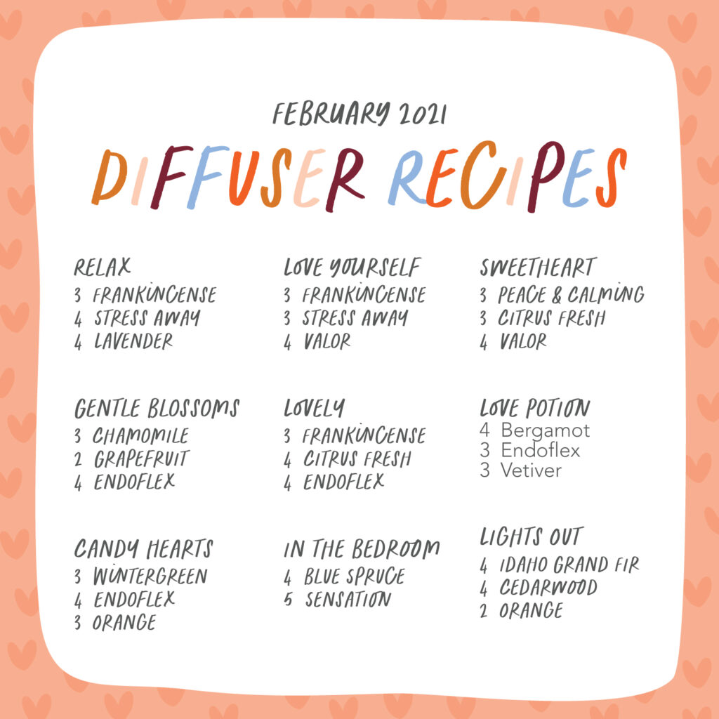 February Diffuser Recipes - These Days Are Golden